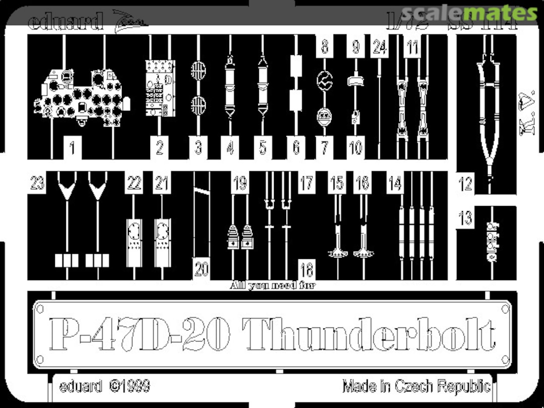 Boxart P-47D-20 Thunderbolt SS114 Eduard Boxart P-47D-20 Thunderbolt SS114 Eduard