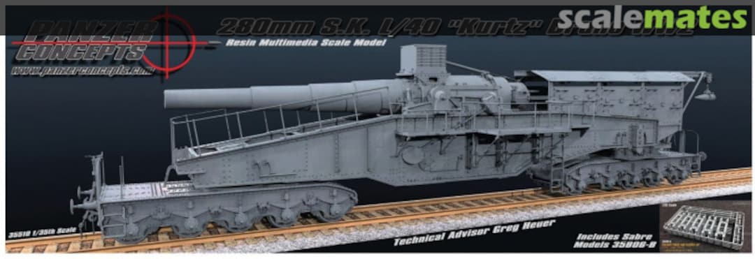 Boxart 280mm S.K. L/40 "Kurtz" Bruno WW2 35510 Panzer Concepts Boxart 280mm S.K. L/40 "Kurtz" Bruno WW2 35510 Panzer Concepts