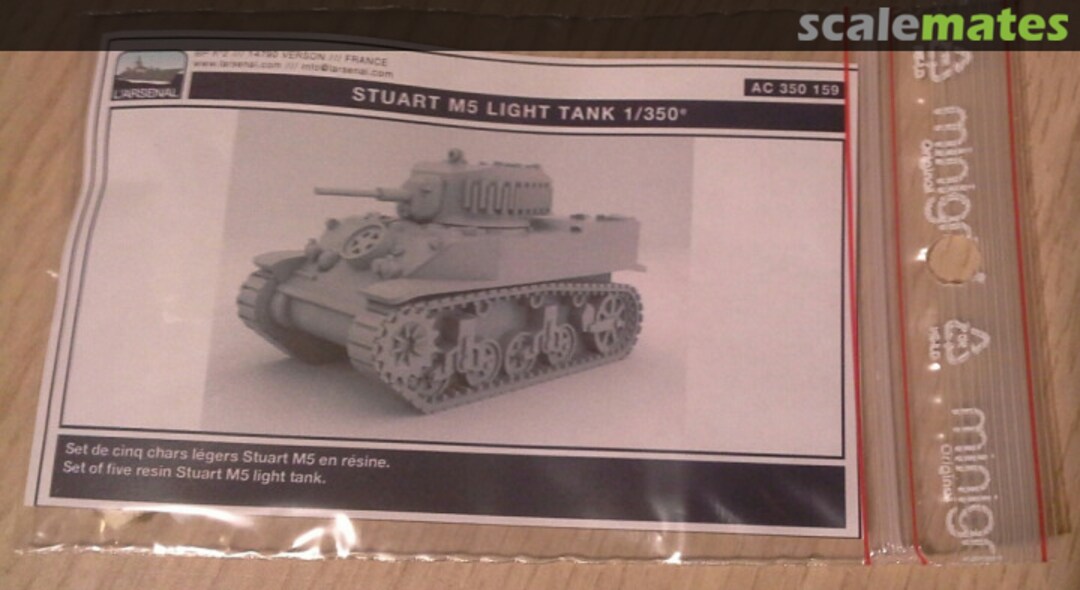 Boxart Stuart M5 Light Tank Ac 350 159 L'Arsenal