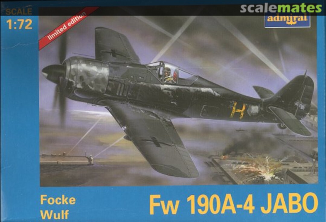 Boxart Focke-Wulf Fw 190 A-4/Jabo ADM7201 Admiral Boxart Focke-Wulf Fw 190 A-4/Jabo ADM7201 Admiral