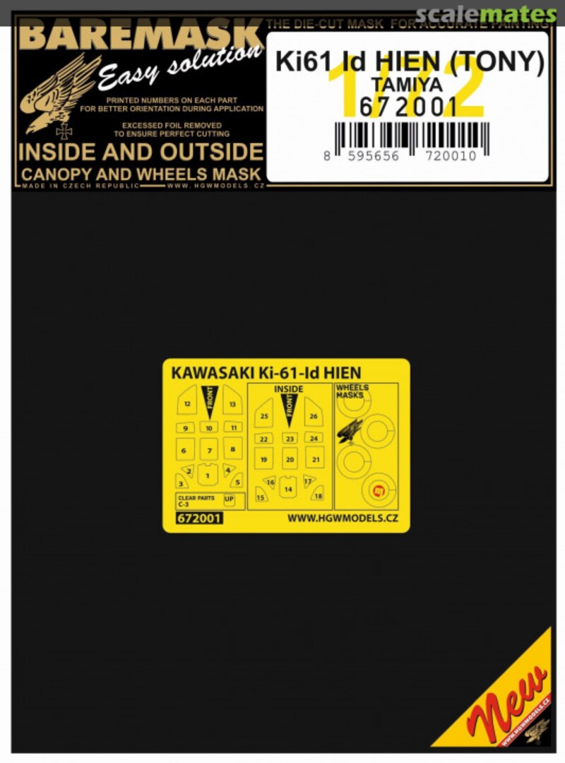 Boxart Ki-61-Id Hien (Tony) - Masks 672001 HGW Models Boxart Ki-61-Id Hien (Tony) - Masks 672001 HGW Models