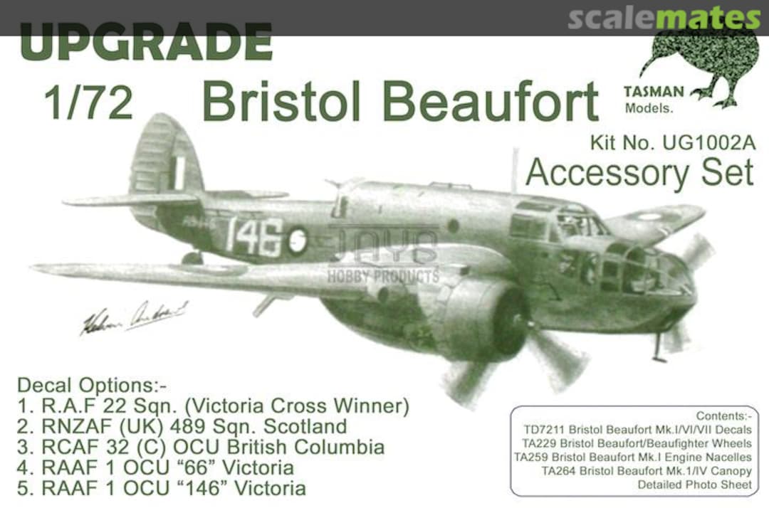 Boxart Bristol Beaufort Upgrade - Accessories Set UG2001A Tasman Model Products Boxart Bristol Beaufort Upgrade - Accessories Set UG2001A Tasman Model Products