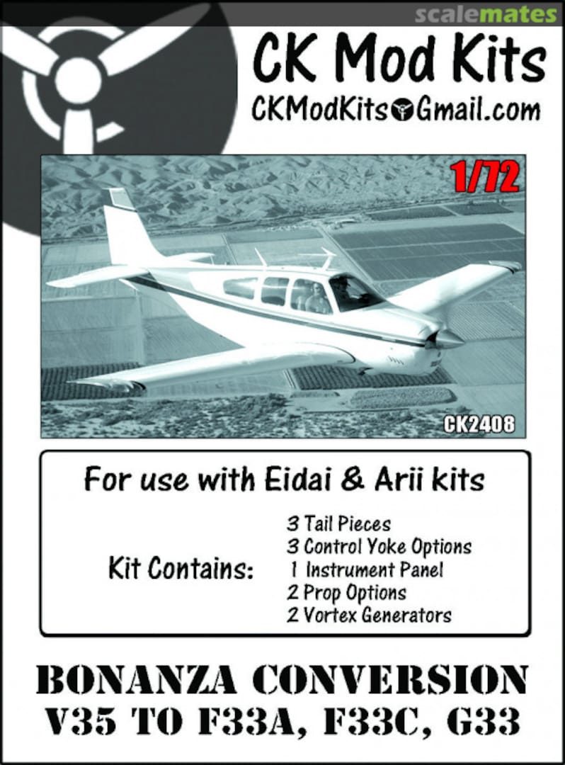 Boxart Bonanza Conversion - V35 to F33A, F33C, G33 CK2408 CK Mod Kits Boxart Bonanza Conversion - V35 to F33A, F33C, G33 CK2408 CK Mod Kits