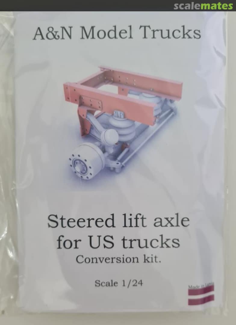 Boxart Steered lift axle for US and Aussie trucks ANMT-146 A&N Model Trucks Boxart Steered lift axle for US and Aussie trucks ANMT-146 A&N Model Trucks
