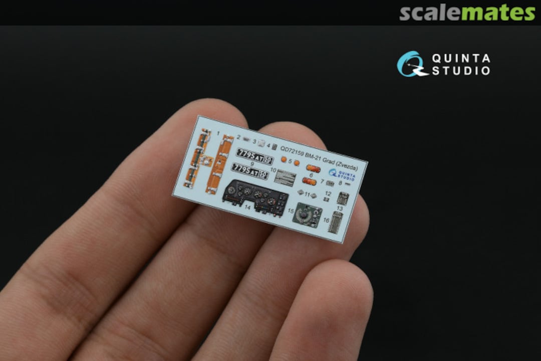 Contents BM-21 Grad interior 3D decals QD72159 Quinta Studio Contents BM-21 Grad interior 3D decals QD72159 Quinta Studio