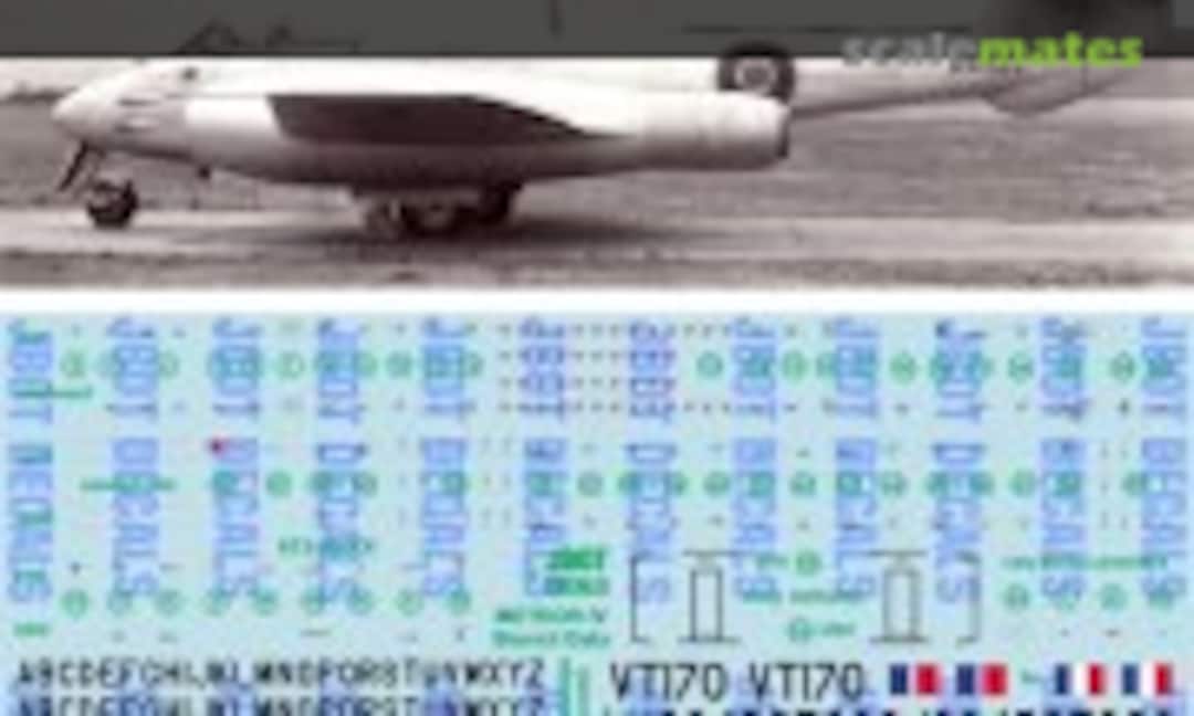1:72 Gloster Meteor (stencil data) (JBOT Decals 50-12-72) 50-12-72