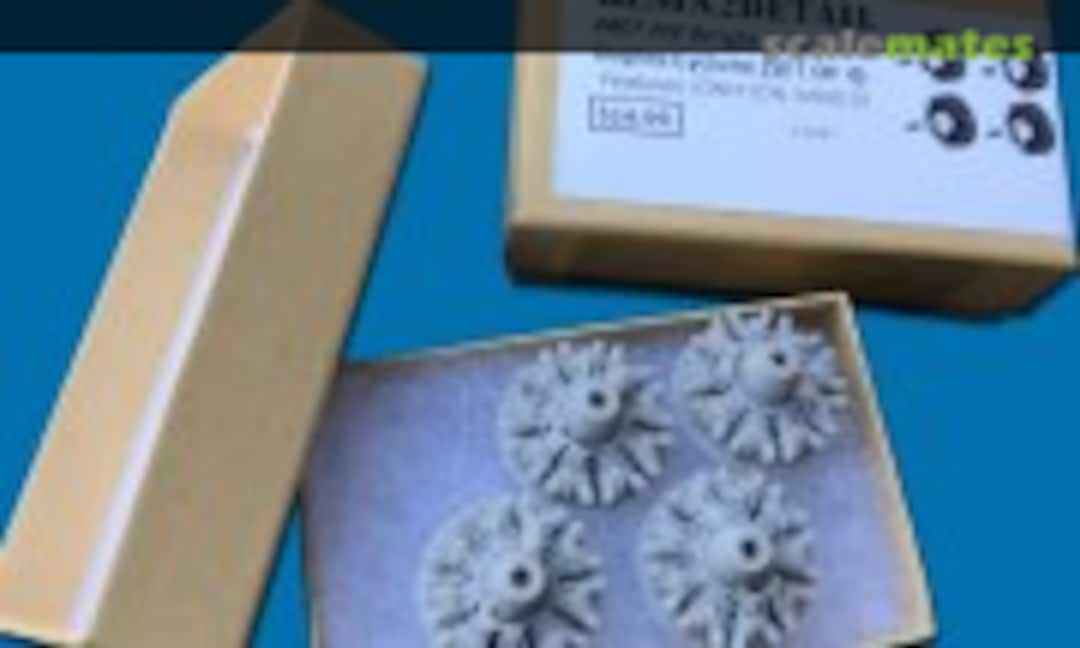 1:72 FAST FIX Set of 4 Wright 3350-23 DUPLEX CYCLONE Radial Engine Fronts (RESIN2detail 72045) 72045