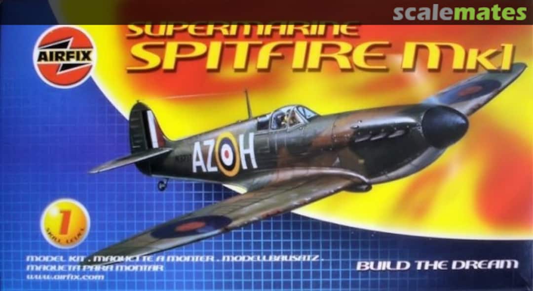 Boxart Supermarine Spitfire Mk1 01071 Airfix Boxart Supermarine Spitfire Mk1 01071 Airfix