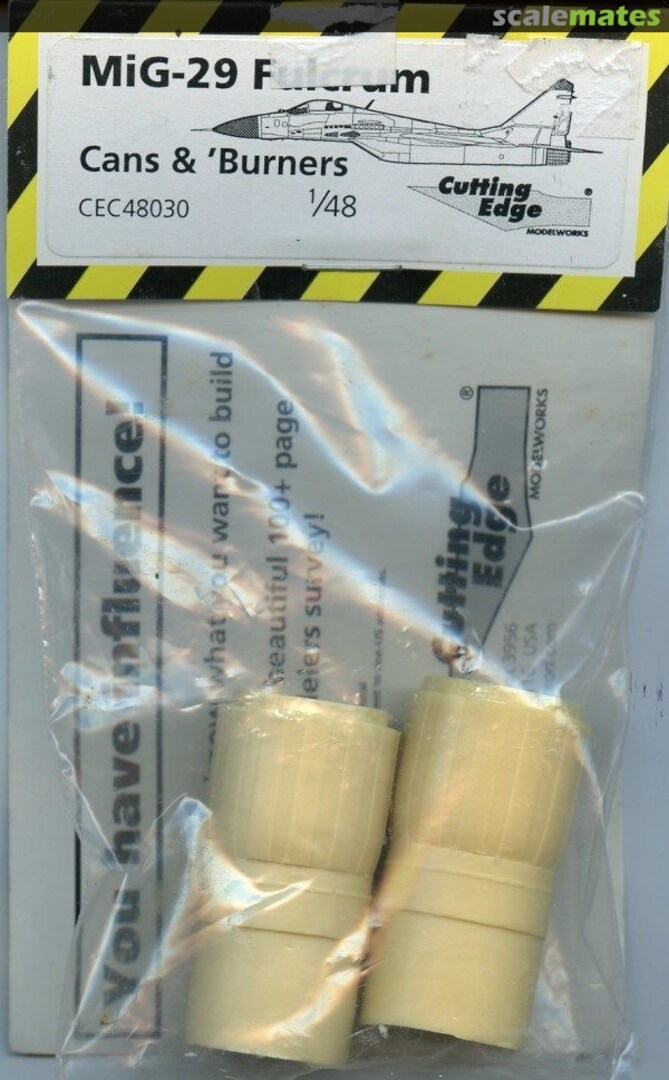 Boxart MiG-29 Burners & Cans CEC48030 Cutting Edge Modelworks Boxart MiG-29 Burners & Cans CEC48030 Cutting Edge Modelworks