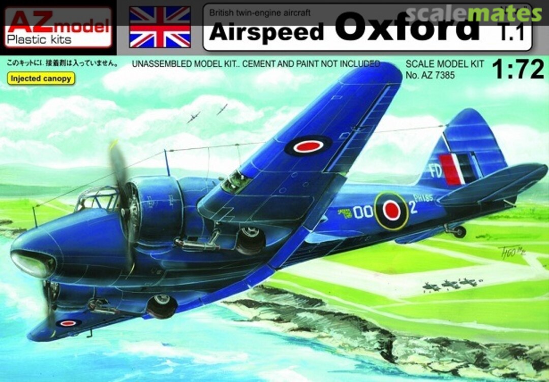 Boxart Airspeed Oxford T.1 AZ7385 AZmodel Boxart Airspeed Oxford T.1 AZ7385 AZmodel