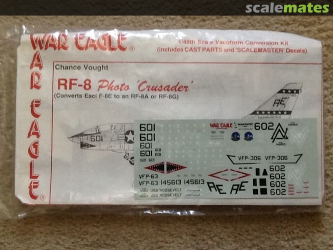 Boxart Chance Vought RF-8 Photo Crusader - Conversion War Eagle Boxart Chance Vought RF-8 Photo Crusader - Conversion War Eagle