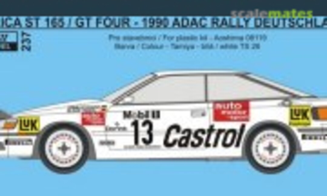 1:24 Toyota Celica GT-Four ST165 Castrol #13 (REJI Model 237) 237