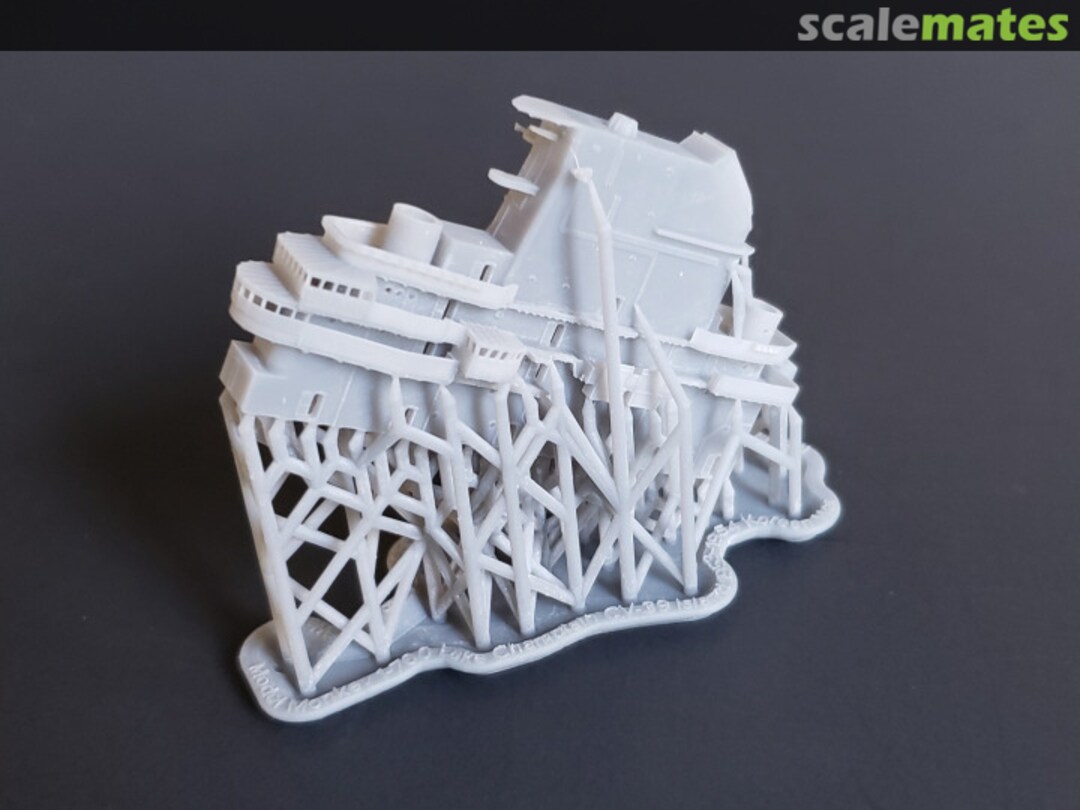 Boxart USS Lake Champlain CV-39 Island, 1953 700-CV39 1953 Model Monkey Boxart USS Lake Champlain CV-39 Island, 1953 700-CV39 1953 Model Monkey