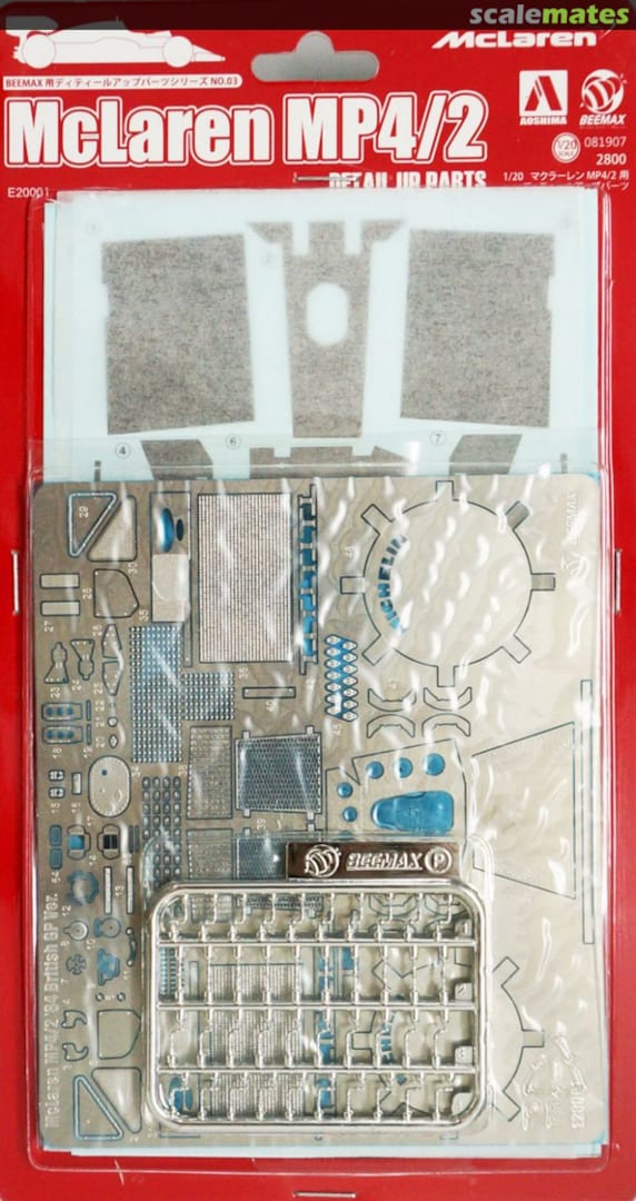 Boxart McLaren MP4/2 E20001 Beemax Model Kits