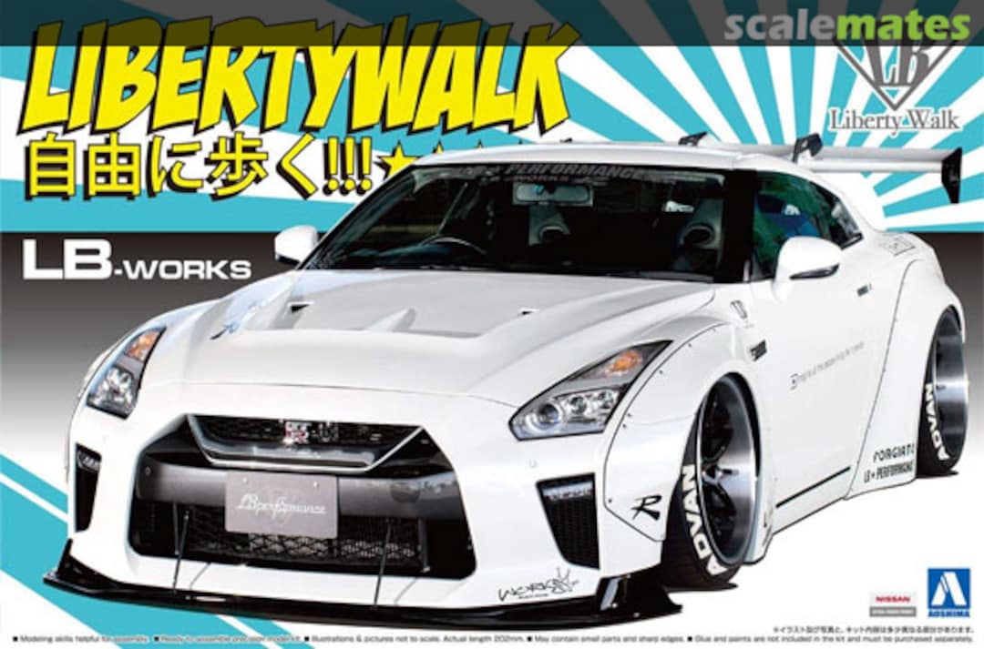 Boxart LB Works R35 GT-R type 1.5 055908 Aoshima Boxart LB Works R35 GT-R type 1.5 055908 Aoshima