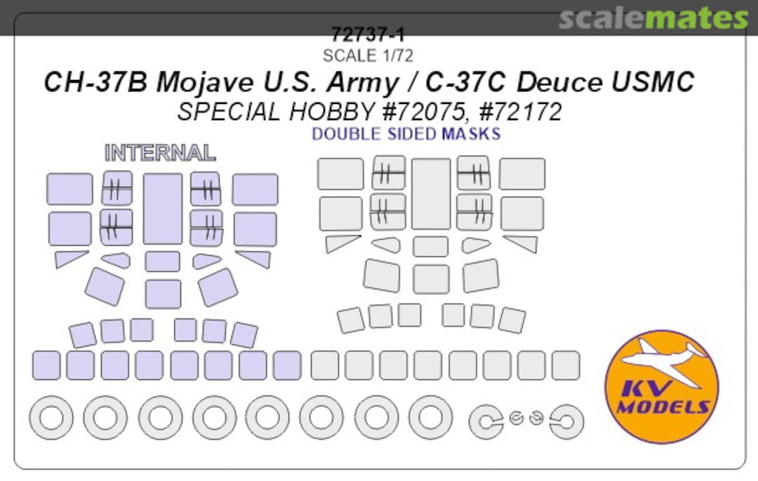 Boxart Sikorsky CH-37 Mojave (Double sided masks) 72737-1 KV Models Boxart Sikorsky CH-37 Mojave (Double sided masks) 72737-1 KV Models