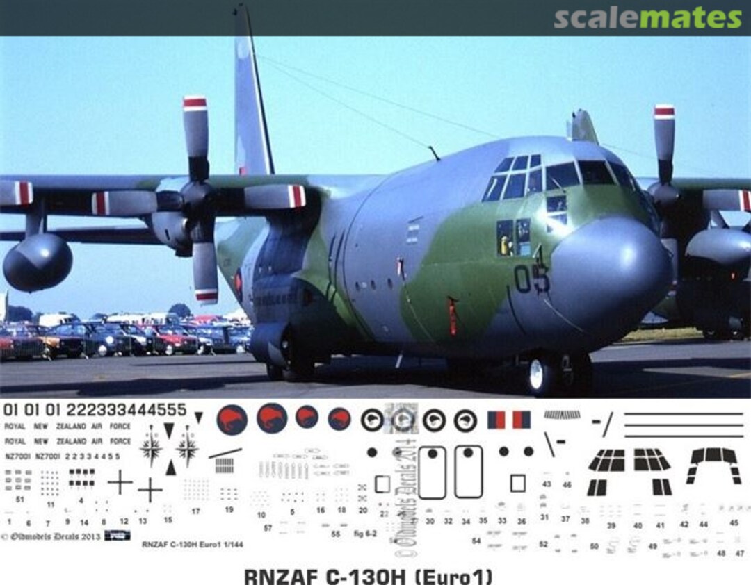 Boxart RNZAF C-130H Euro1 scheme OMD0405 Oldmodels Decals Boxart RNZAF C-130H Euro1 scheme OMD0405 Oldmodels Decals