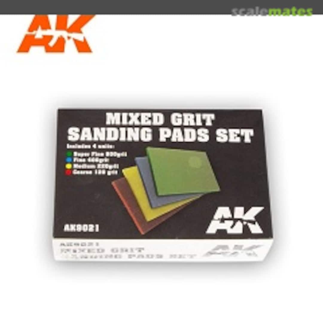 Boxart Mixed Grit Sanding Pads Set AK9021 AK Interactive