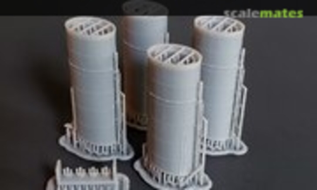 1:350 RMS Titanic Funnels (Model Monkey 350-Titanic Funnels) 350-Titanic Funnels
