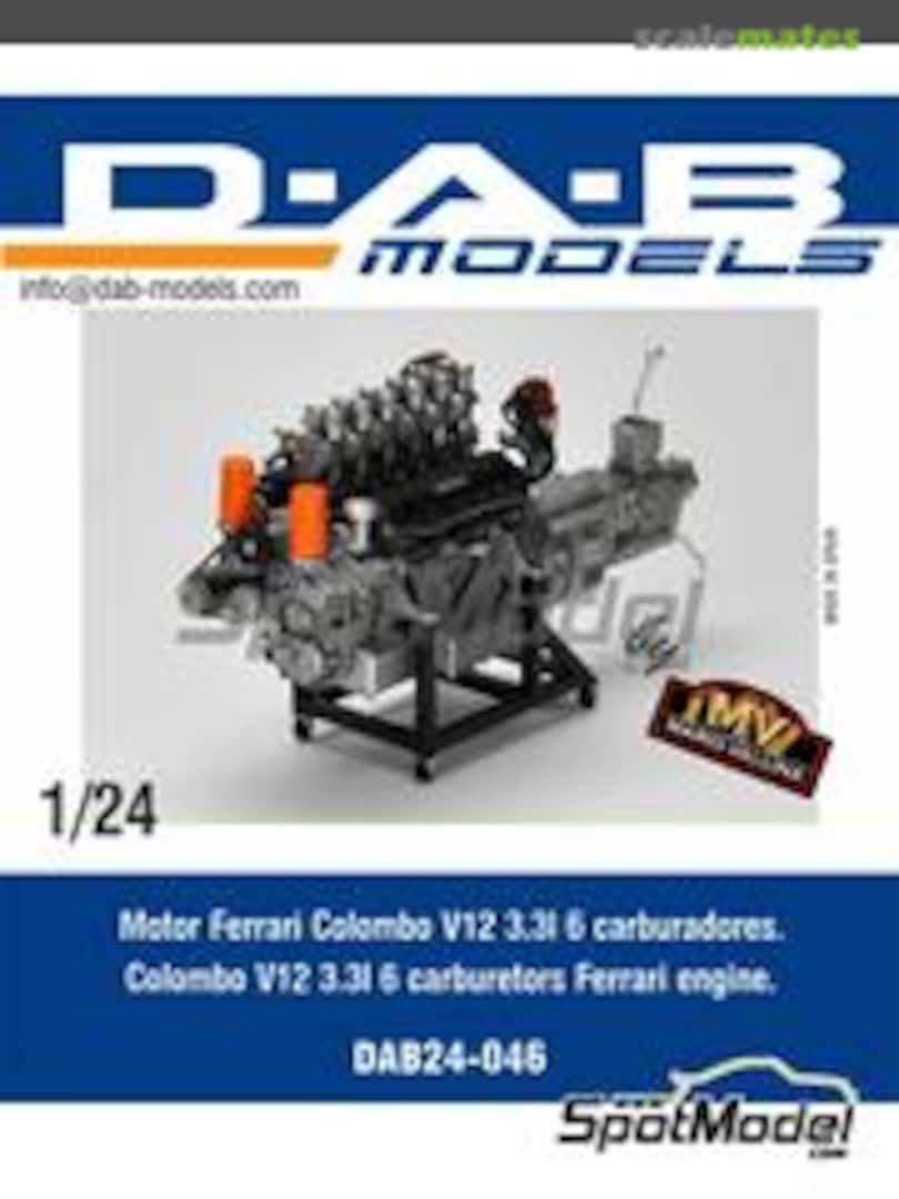Boxart Ferrari Colombo V12 3.3L DAB24-046 D.A.B. Models Boxart Ferrari Colombo V12 3.3L DAB24-046 D.A.B. Models