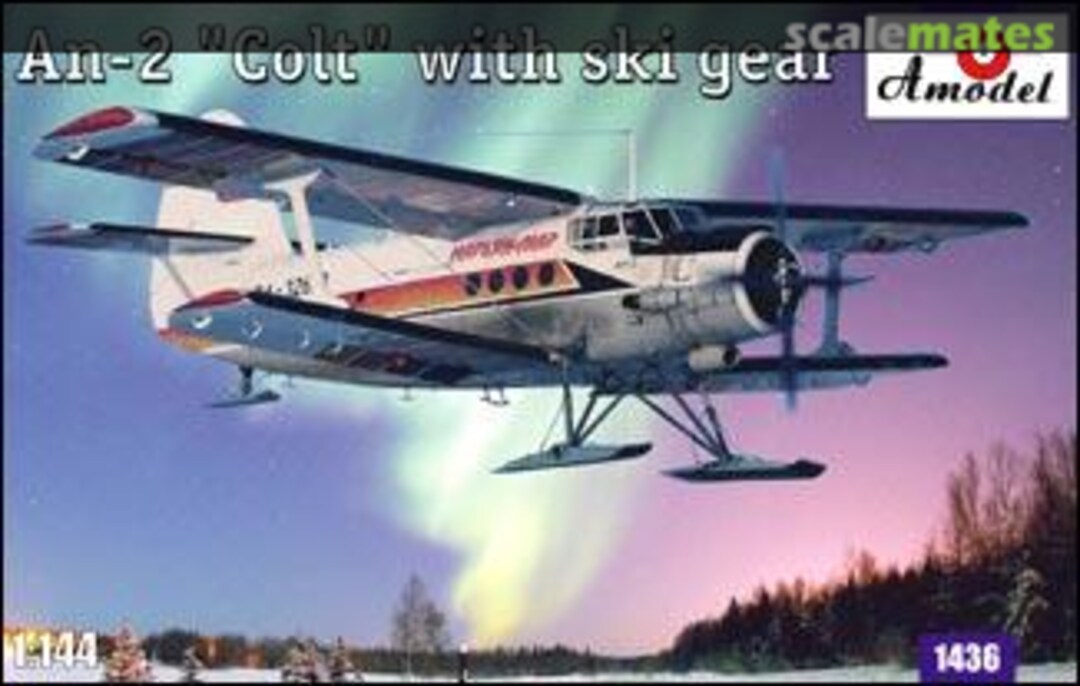 Boxart An-2 "Colt" with ski gear 1436 Amodel