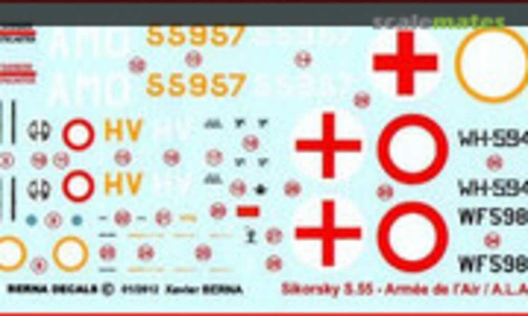 1:72 Sikorsky S.55 (Berna Decals BD 72-59) BD 72-59