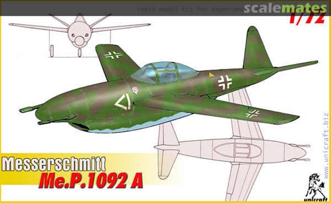 Boxart Messerschmitt Me.P.1092 A 72295 Unicraft Models