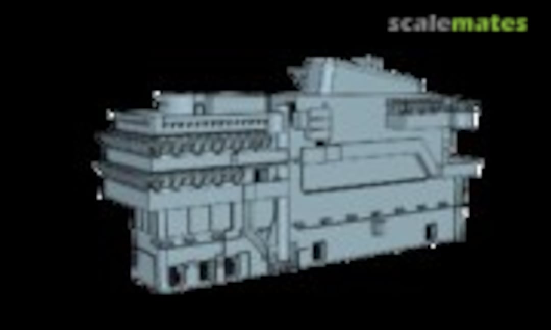 1:350 USS Saratoga CV-60 Island, 1958 (Model Monkey 350-CV60 Island 1958) 350-CV60 Island 1958