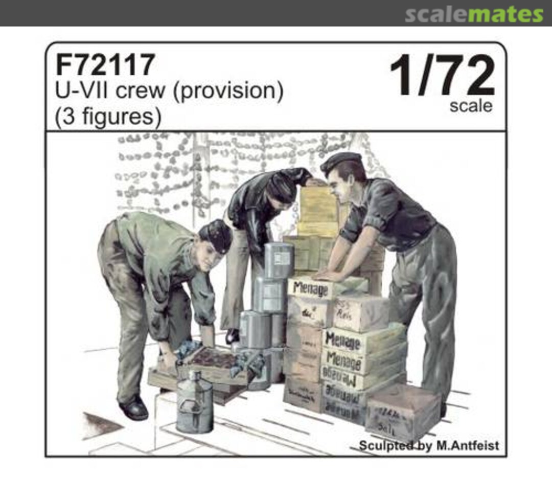 Boxart U-VII crew (provision) (3fig.) F72117 CMK Boxart U-VII crew (provision) (3fig.) F72117 CMK
