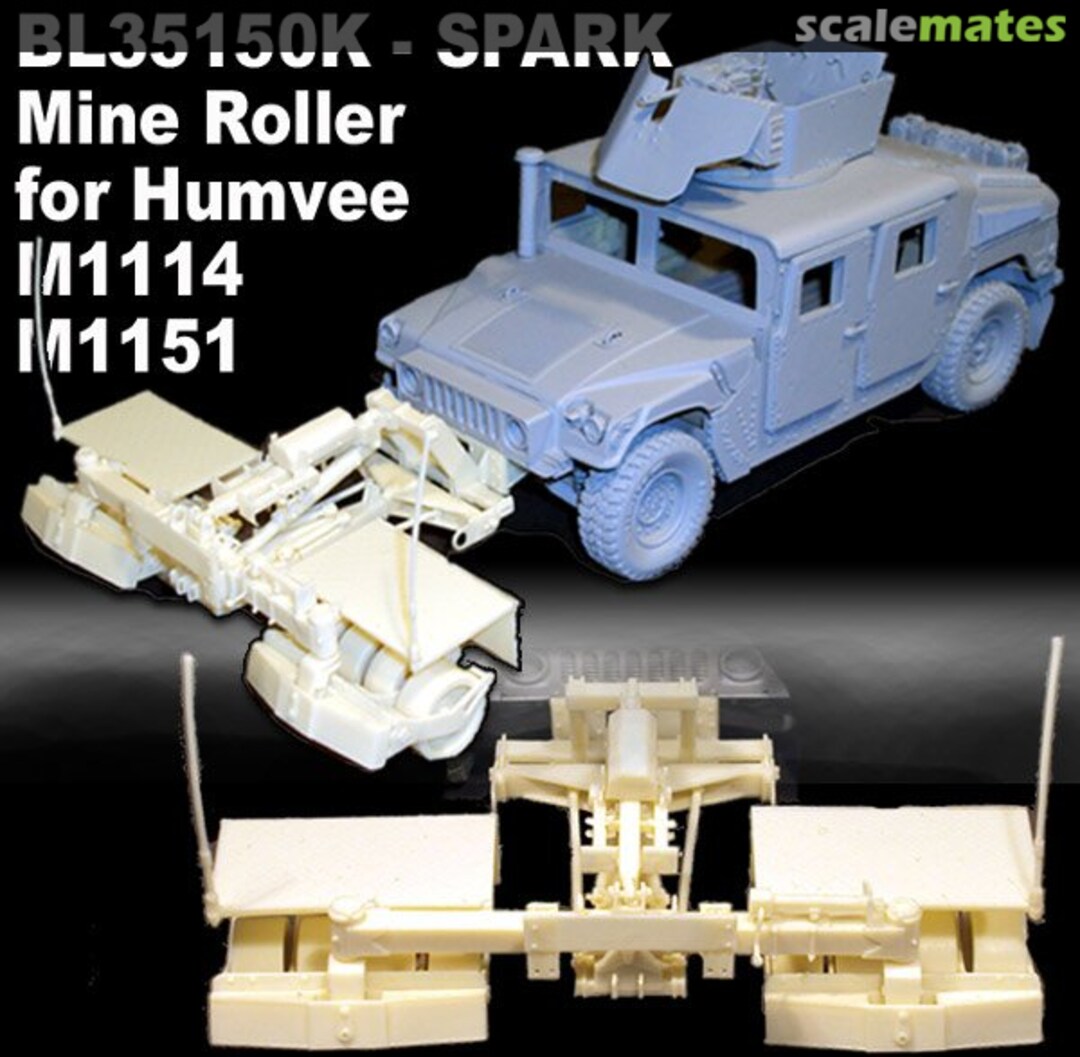 Boxart SPARK Mine Roller for HUMVEE M1114 - M1151 BL35150K Blast Models Boxart SPARK Mine Roller for HUMVEE M1114 - M1151 BL35150K Blast Models