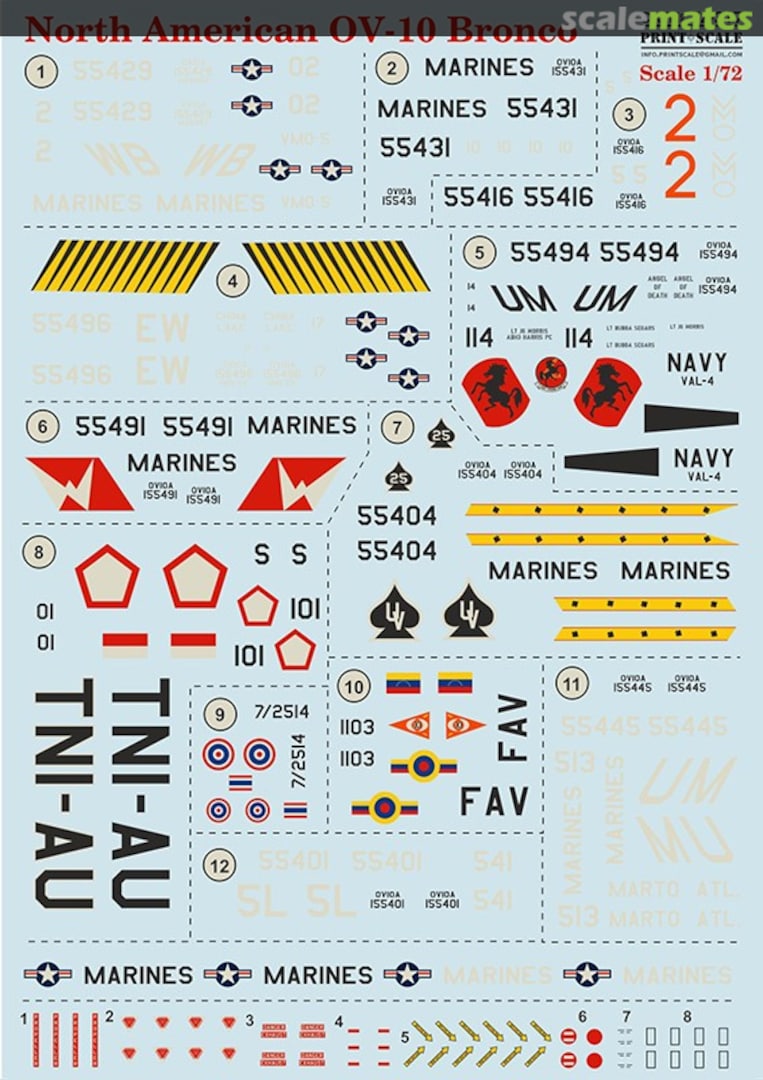 Boxart North American OV-10 Bronco 72-317 Print Scale Boxart North American OV-10 Bronco 72-317 Print Scale