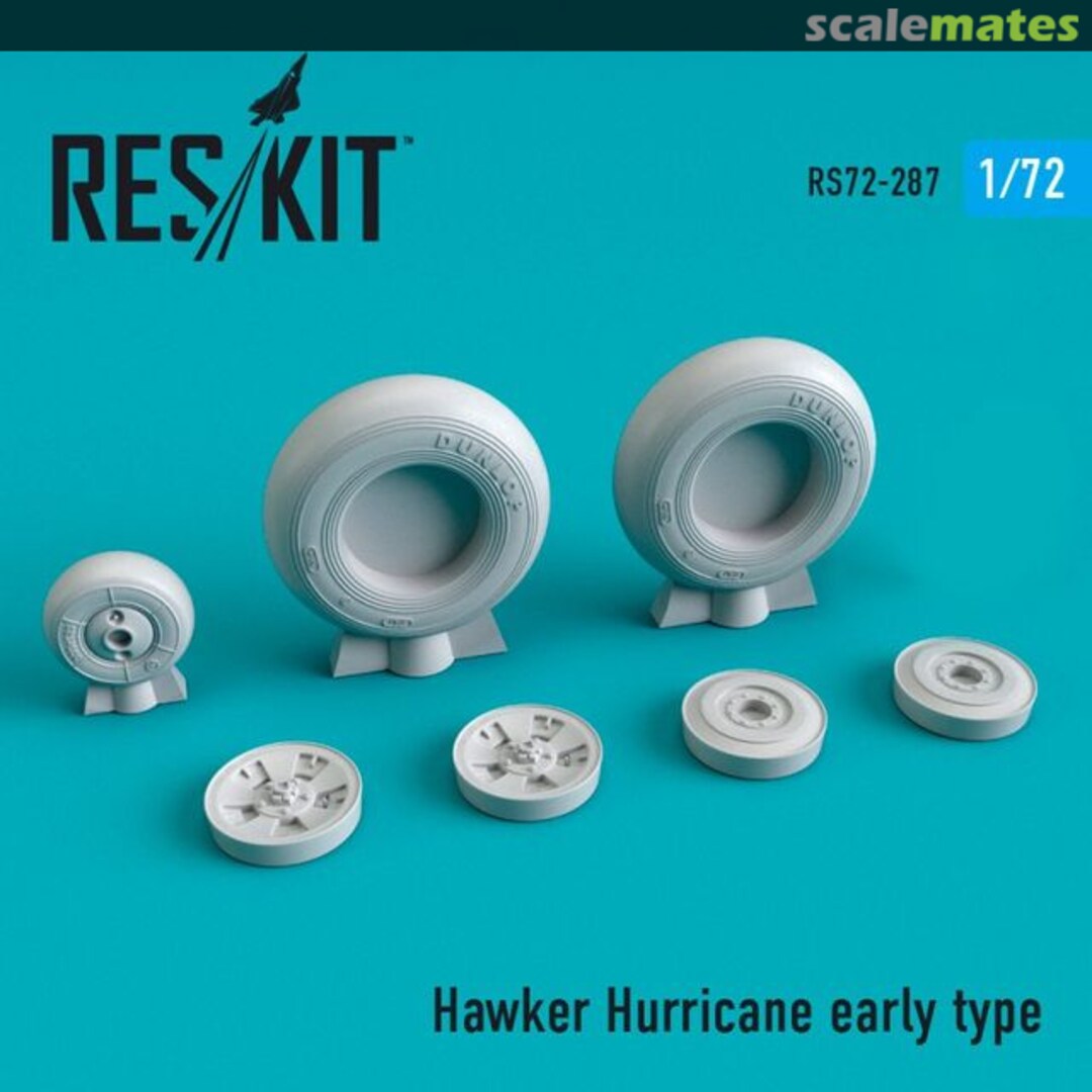 Boxart Hawker Hurricane - wheels set early RS72-0287 ResKit Boxart Hawker Hurricane - wheels set early RS72-0287 ResKit