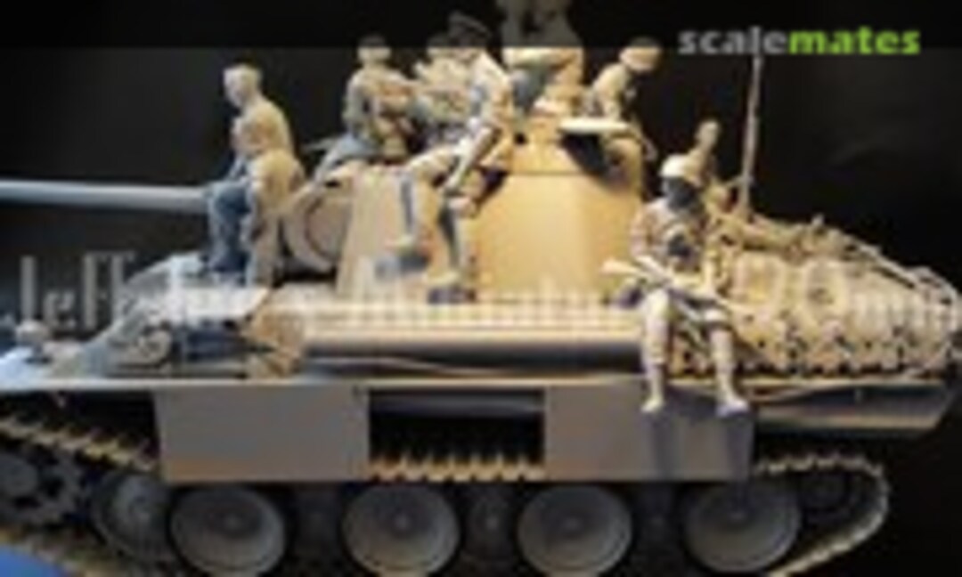1:16 "Panther G tank crew & riders Europe summer 1944 (set A)" (Jeffshiu's Miniatures JS120104-114) JS120104-114