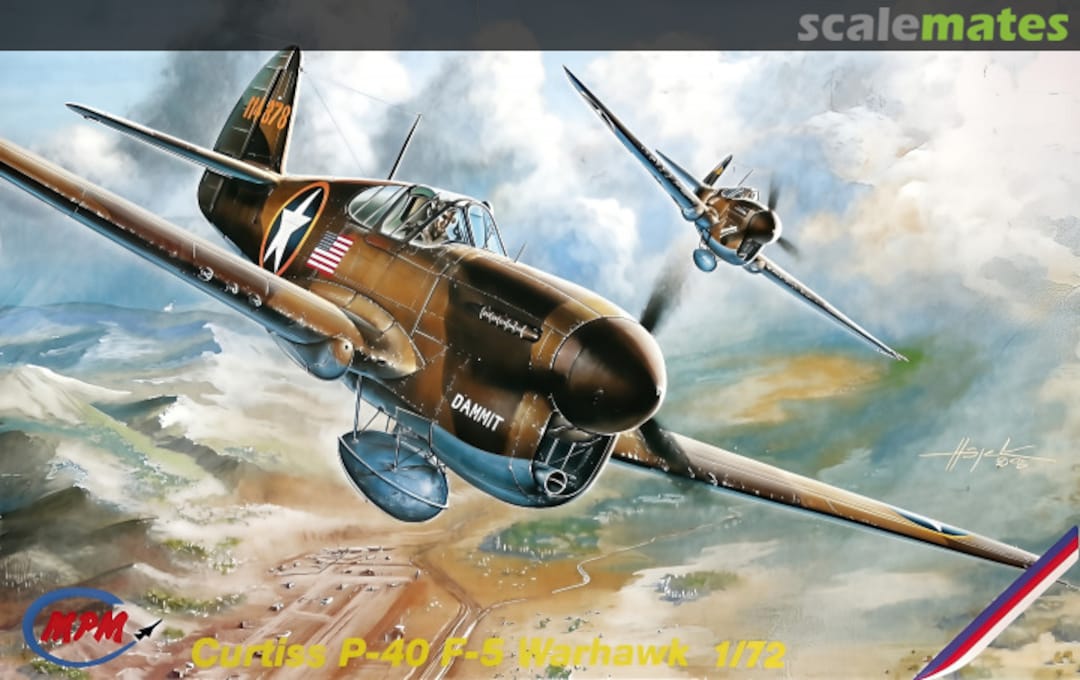 Boxart Curtiss P-40 F-5 Warhawk 72068 MPM Production Boxart Curtiss P-40 F-5 Warhawk 72068 MPM Production