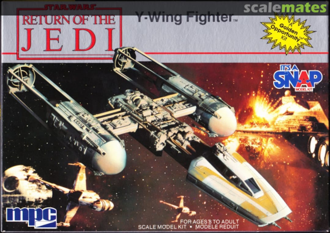 Boxart Y-Wing Fighter 1975 MPC Boxart Y-Wing Fighter 1975 MPC