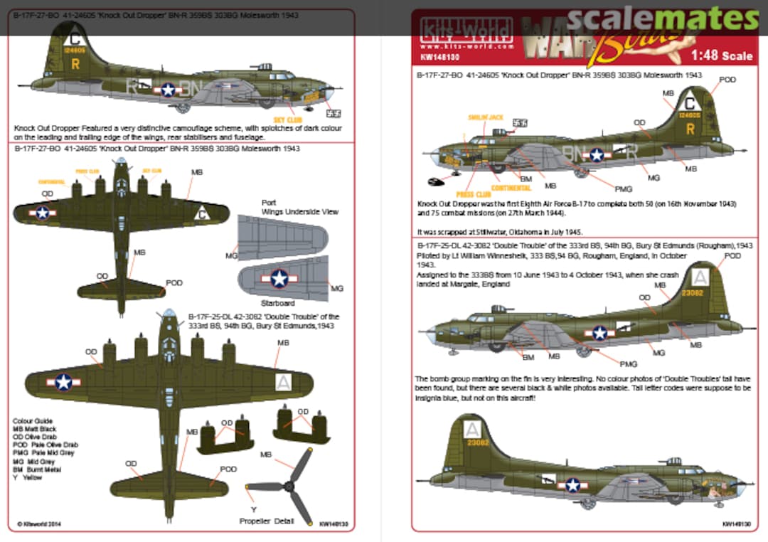 Boxart B-17F Flying Fortress KW148130 Kits-World Boxart B-17F Flying Fortress KW148130 Kits-World
