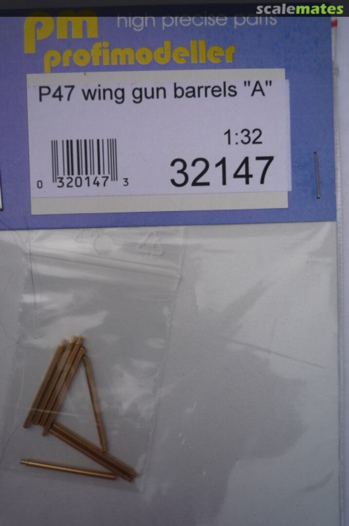 Boxart P-47 Thunderbolt - Gun barrels "A" smooth type 32147 Profimodeller Boxart P-47 Thunderbolt - Gun barrels "A" smooth type 32147 Profimodeller