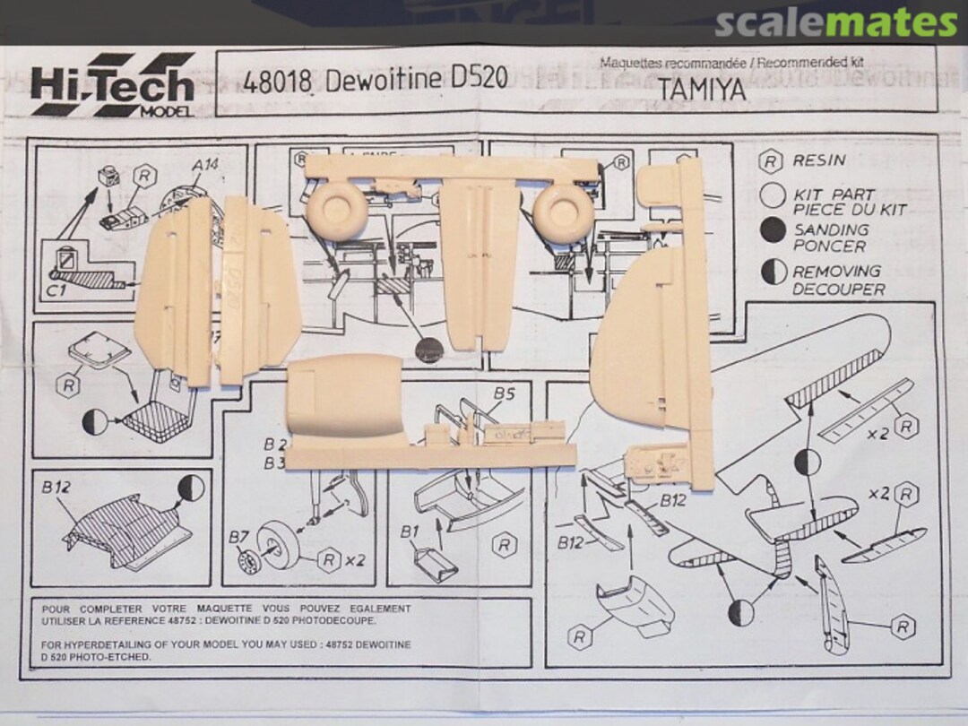 Contents Dewoitine D-520 Superdetail 48018 Hi-Tech