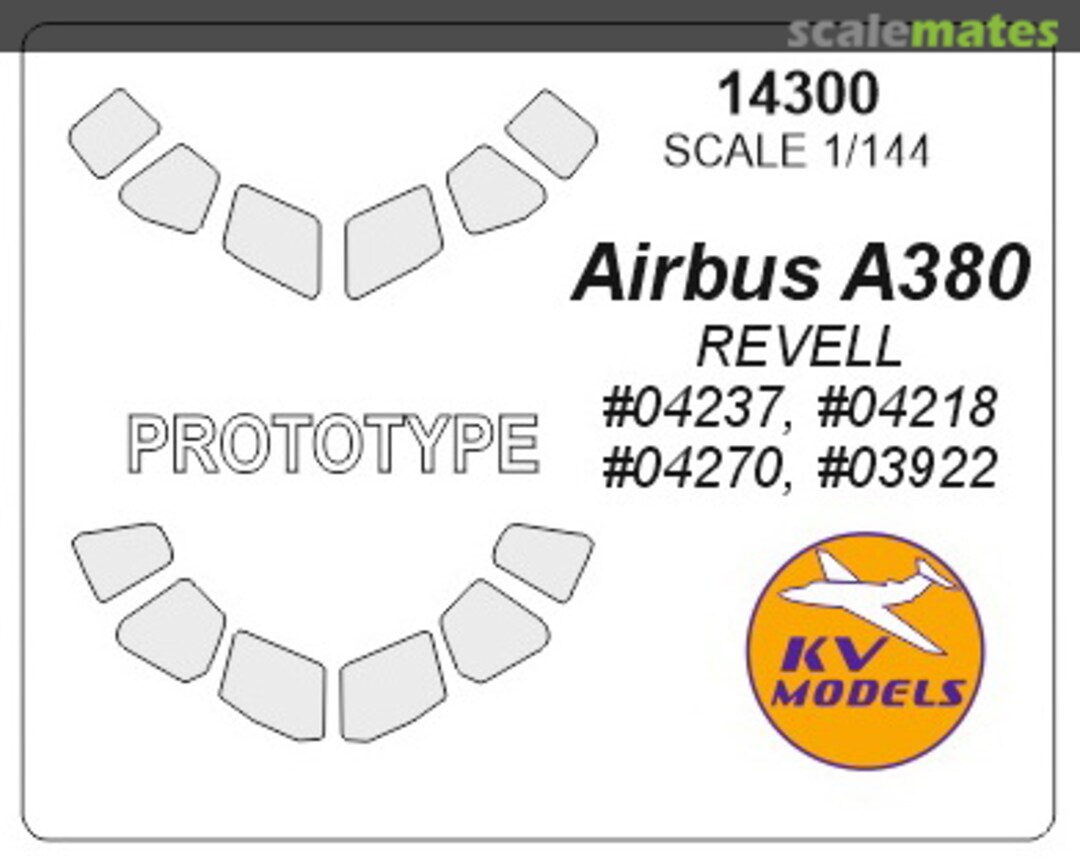 Boxart Airbus A380 + A380 prototype 14300 KV Models