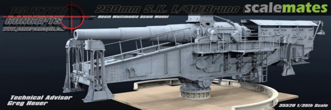 Boxart 280mm S.K. L/40 Bruno WW1 Fixed 35520 Panzer Concepts Boxart 280mm S.K. L/40 Bruno WW1 Fixed 35520 Panzer Concepts