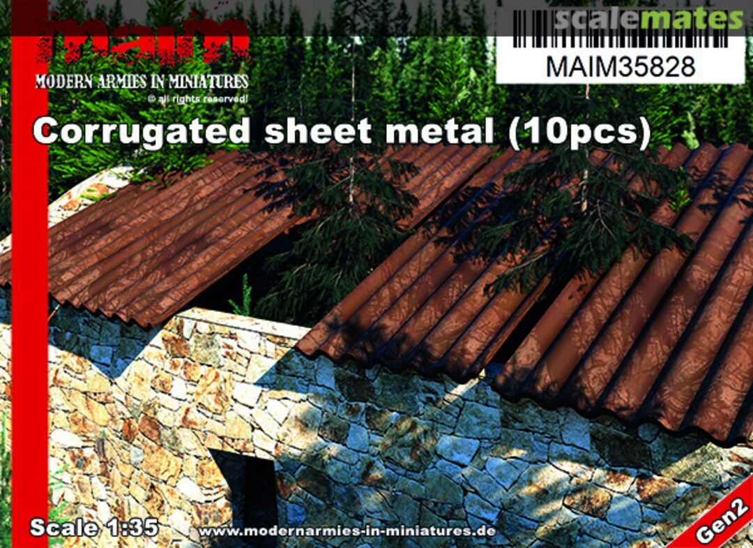 Boxart Corrugated sheet metal / Wellblechplatten MAIM35828 MAiM Boxart Corrugated sheet metal / Wellblechplatten MAIM35828 MAiM