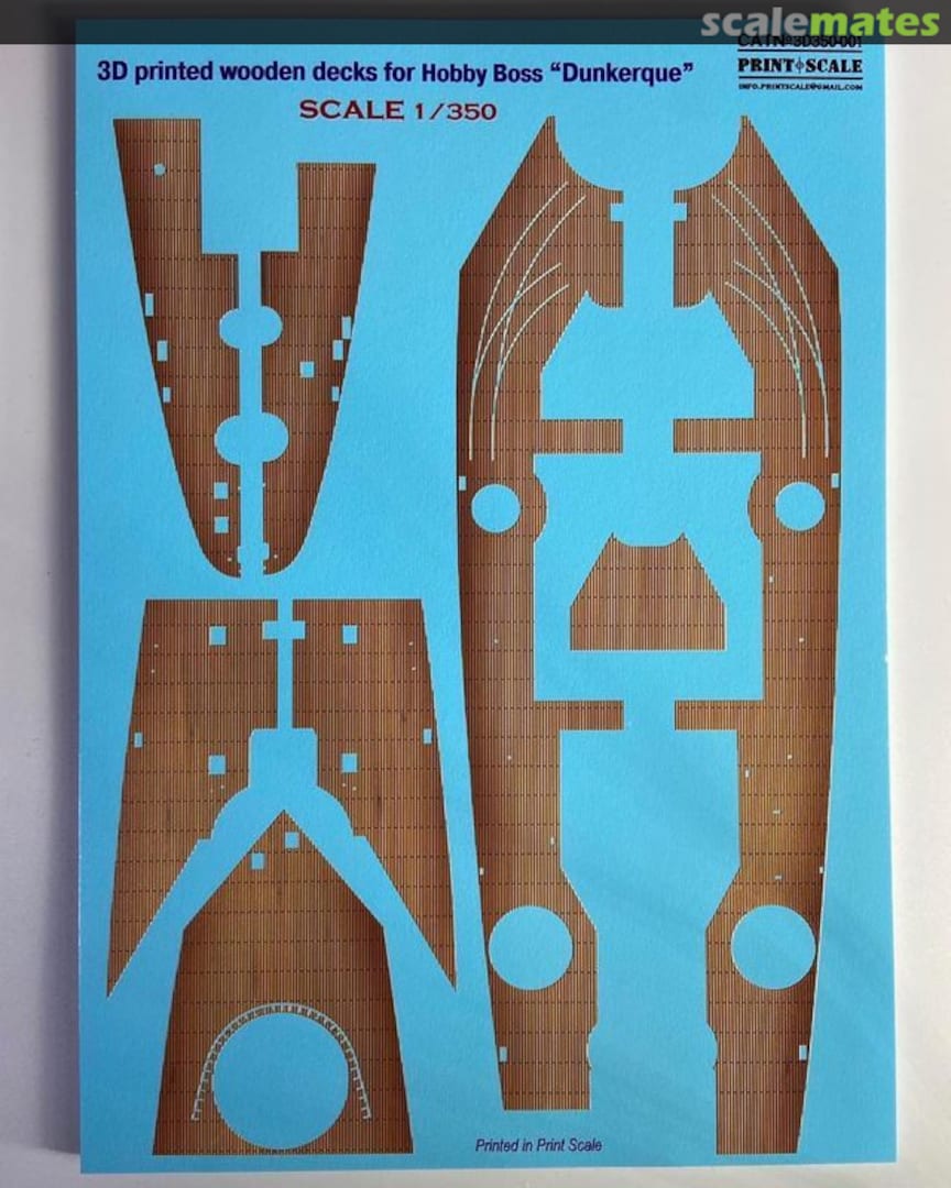 Boxart Dunkerque - wooden decks (3D printed) 3D350-001 Print Scale Boxart Dunkerque - wooden decks (3D printed) 3D350-001 Print Scale