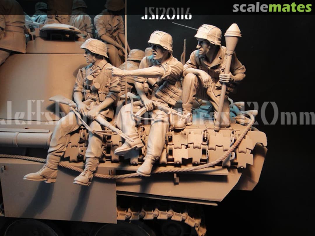 Boxart "Panther G tank crew & riders Europe summer 1944" (Set B) JS120115-119 Jeffshiu's Miniatures