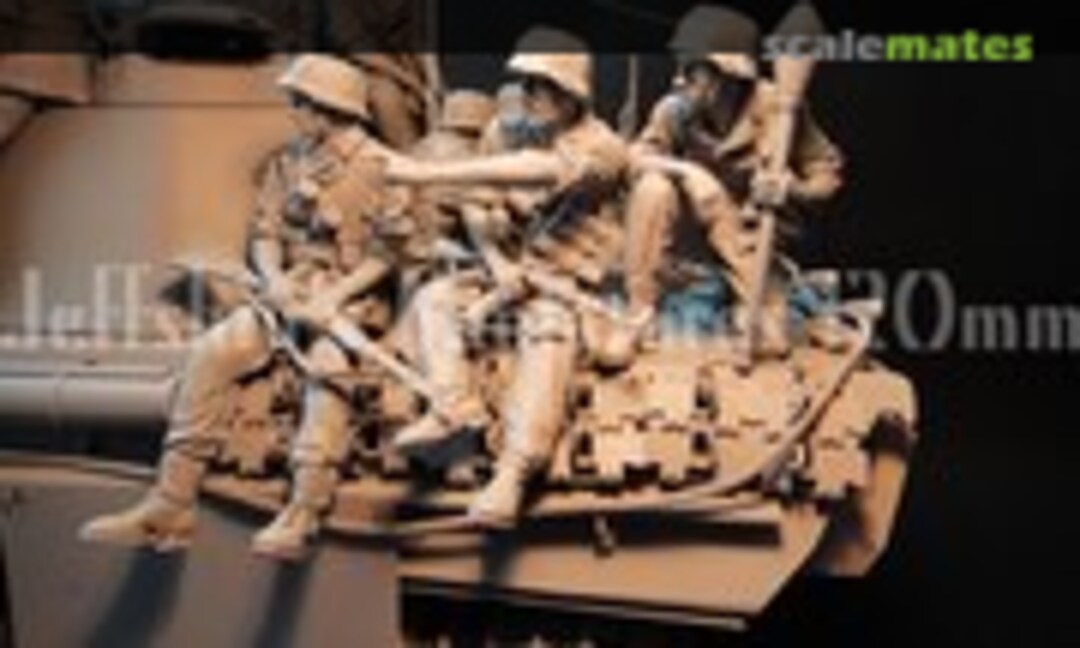 1:16 "Panther G tank crew & riders Europe summer 1944" (Set B) (Jeffshiu's Miniatures JS120115-119) JS120115-119