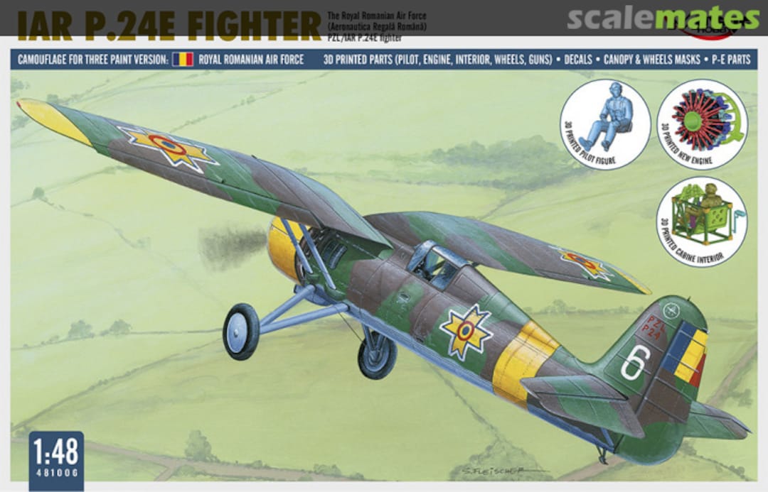 Boxart IAR P.24E Fighter 481006 Mirage Hobby Boxart IAR P.24E Fighter 481006 Mirage Hobby