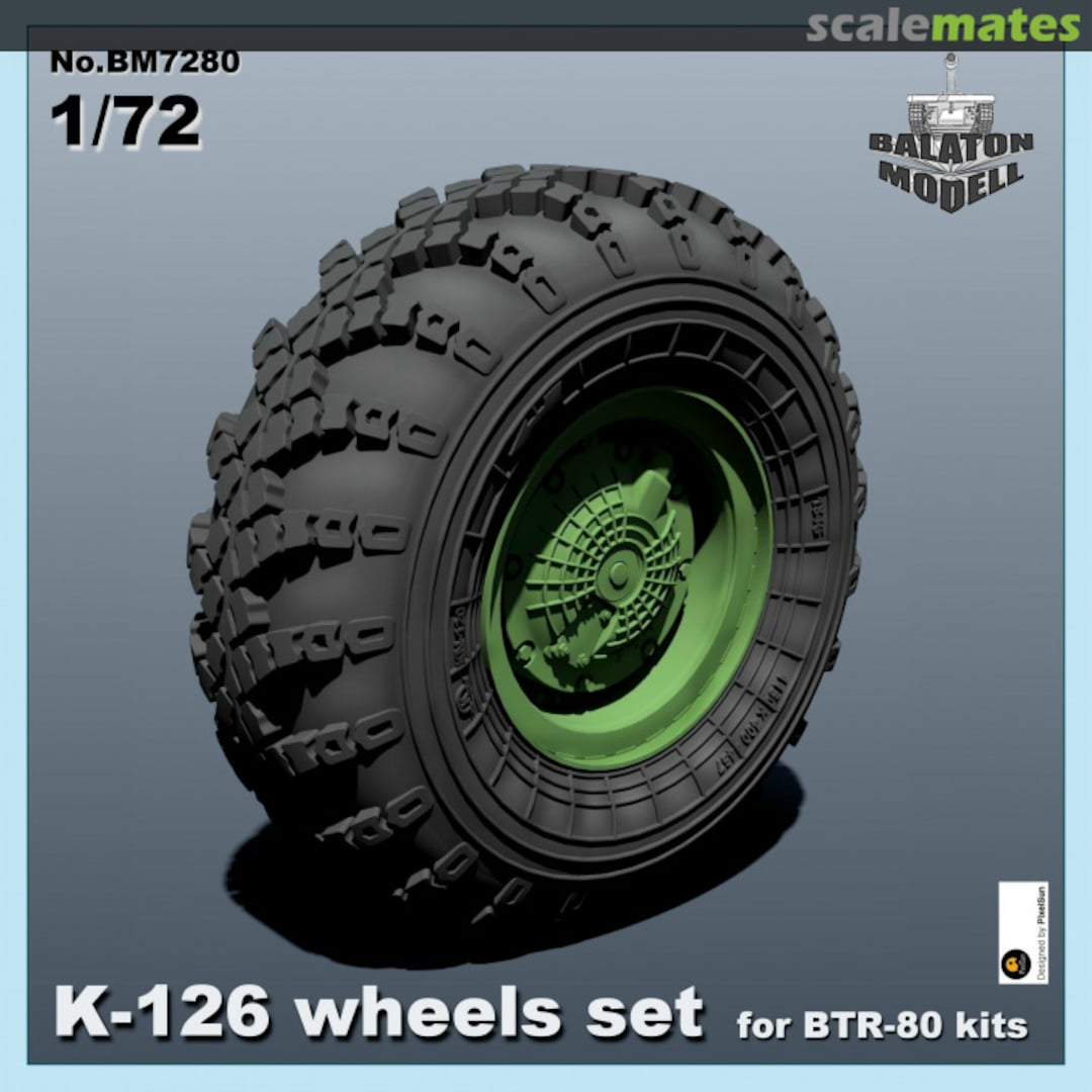 Boxart K-126 Wheels Set BM7280 Balaton Modell Boxart K-126 Wheels Set BM7280 Balaton Modell