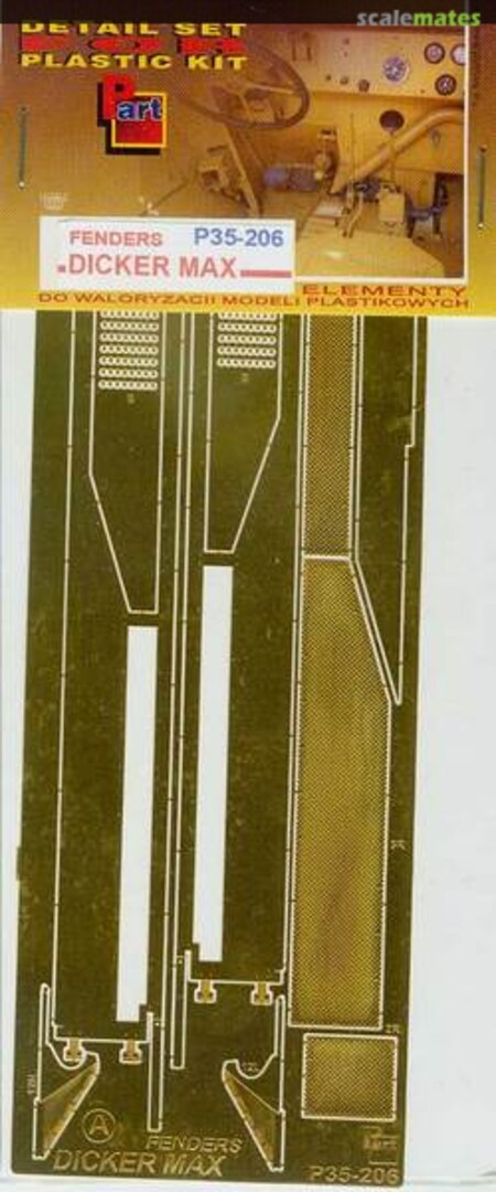 Boxart Dicker Max fenders P35-206 Part Boxart Dicker Max fenders P35-206 Part
