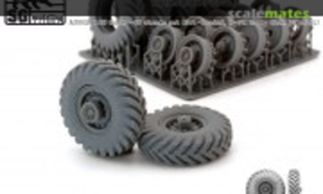 1:35 Gorky-66 wheels set (Not-loaded, K-70, early disk) (SG-MODELLING A35020) A35020