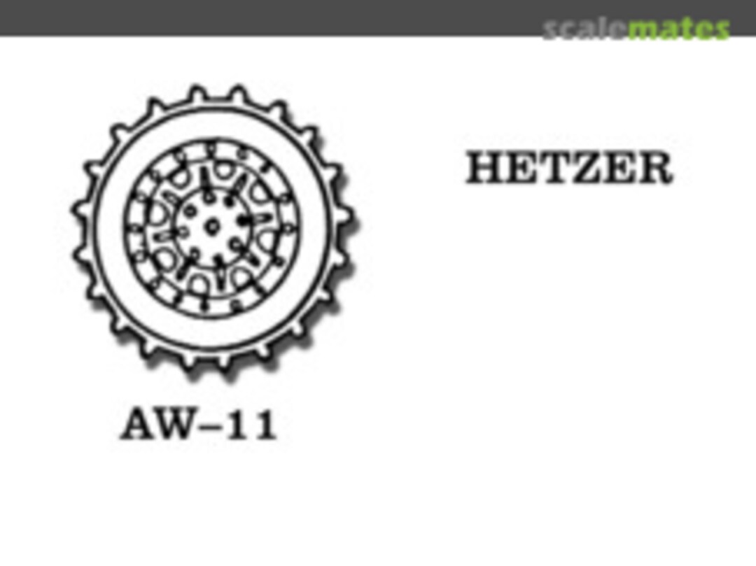 Boxart Jagdpanzer 38(t) Hetzer Sprocket Wheel AW-11 Friulmodel