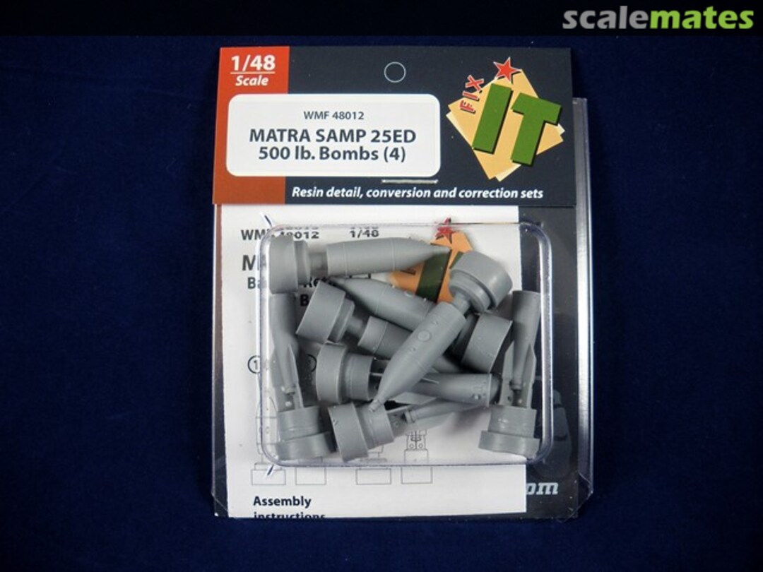 Boxart MATRA SAMP 25ED 500 lb. Bombs WMF48012 Wingman Models Boxart MATRA SAMP 25ED 500 lb. Bombs WMF48012 Wingman Models